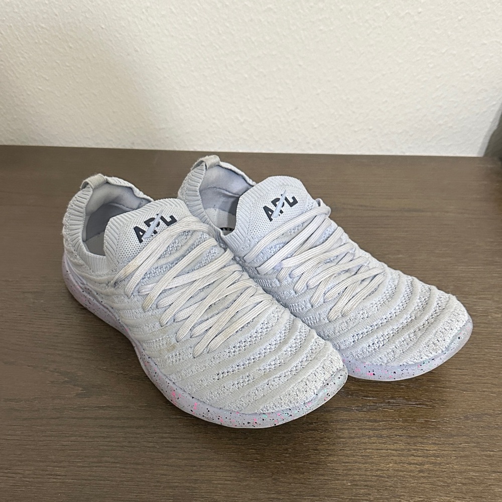 APL Light Gray Knit Sneakers